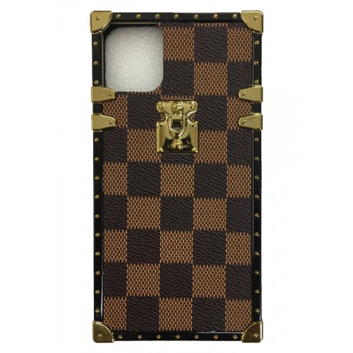 iPhone 12/iPhone 12 Pro Box Square Checker Brown